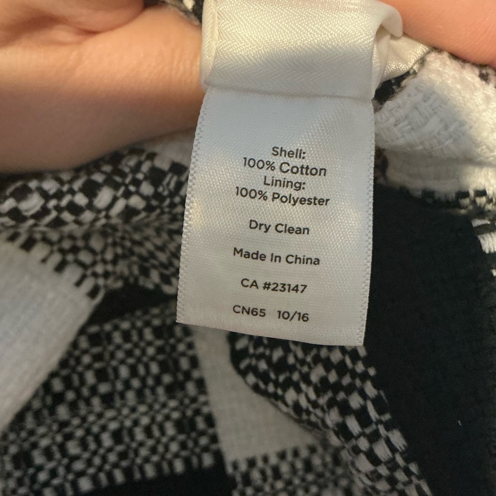 Talbots Woman Black White Buffalo Plaid Jacket 20W - Picture 4 of 6